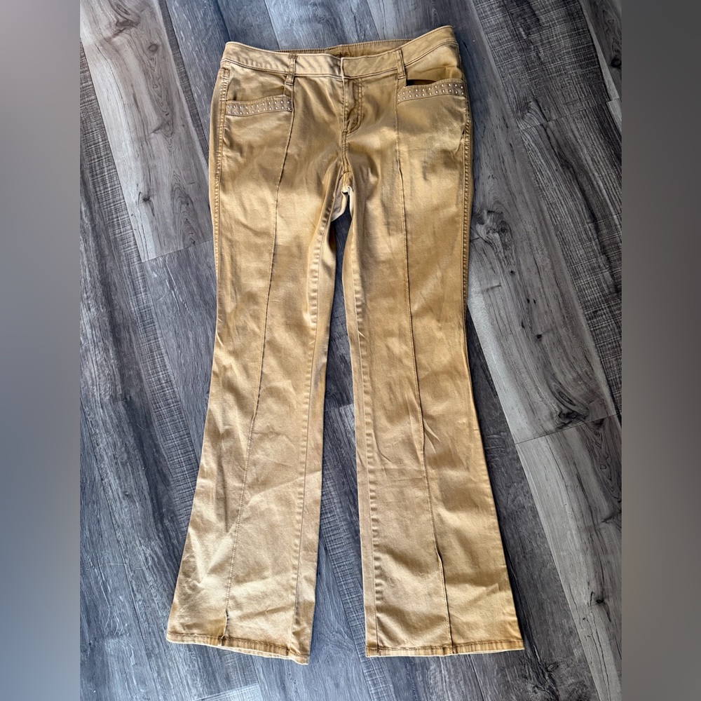 Vintage Caché light brown/tan Flared Pants